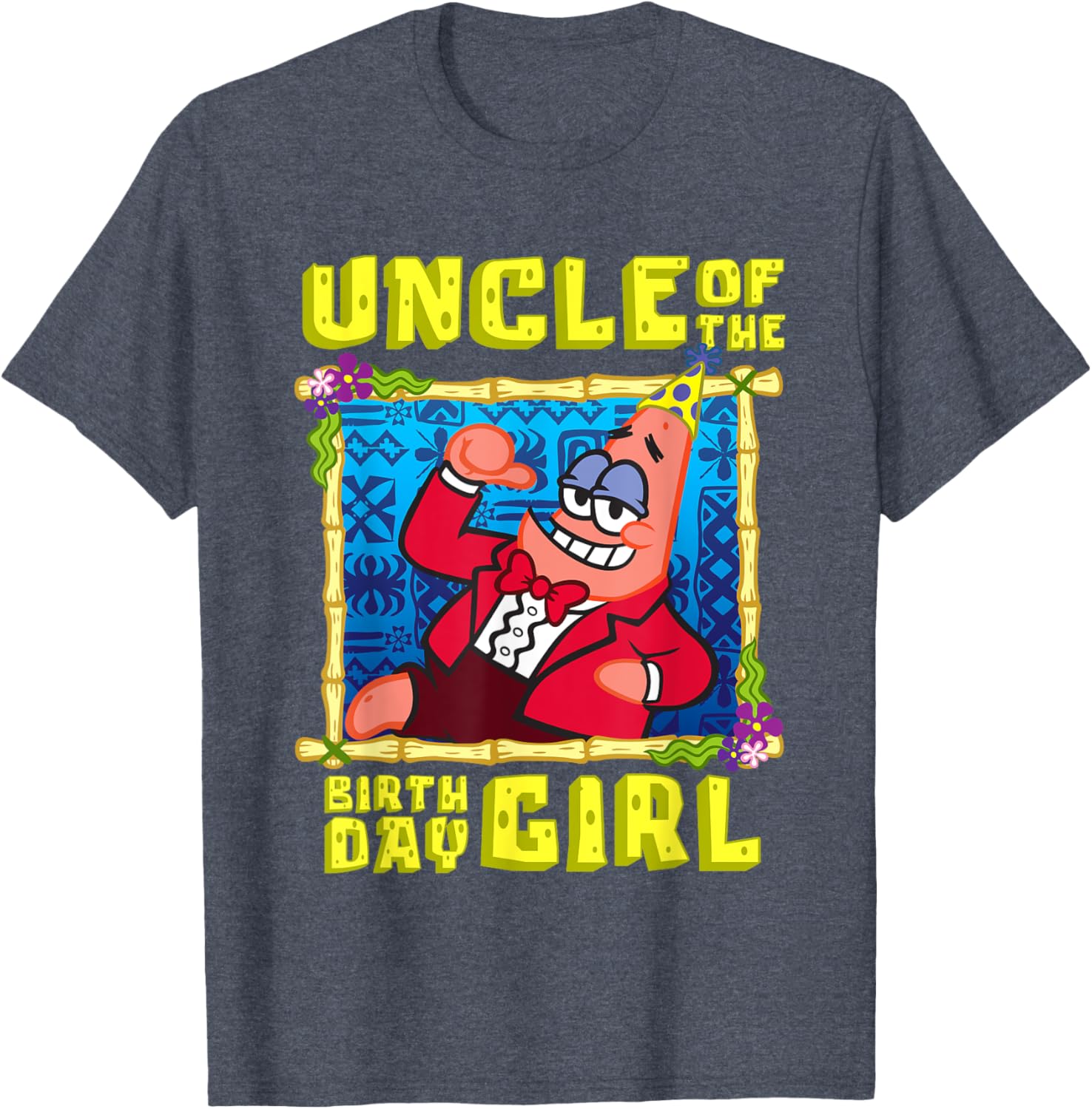 SpongeBob Patrick Uncle Gift T-Shirt for Birthday Celebration Fun - 8