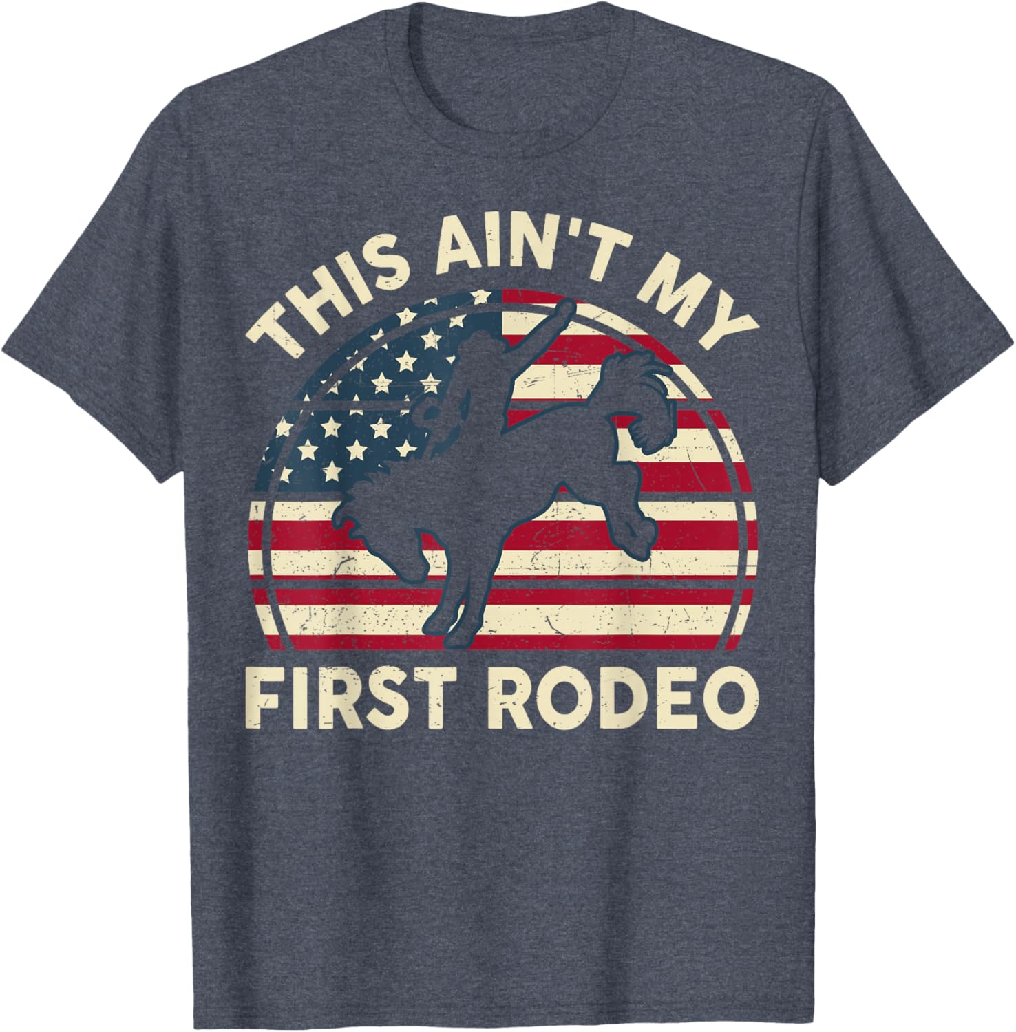 Funny Cowboy Western This Ain't My First Rodeo Horse Riding T-Shirt - 10