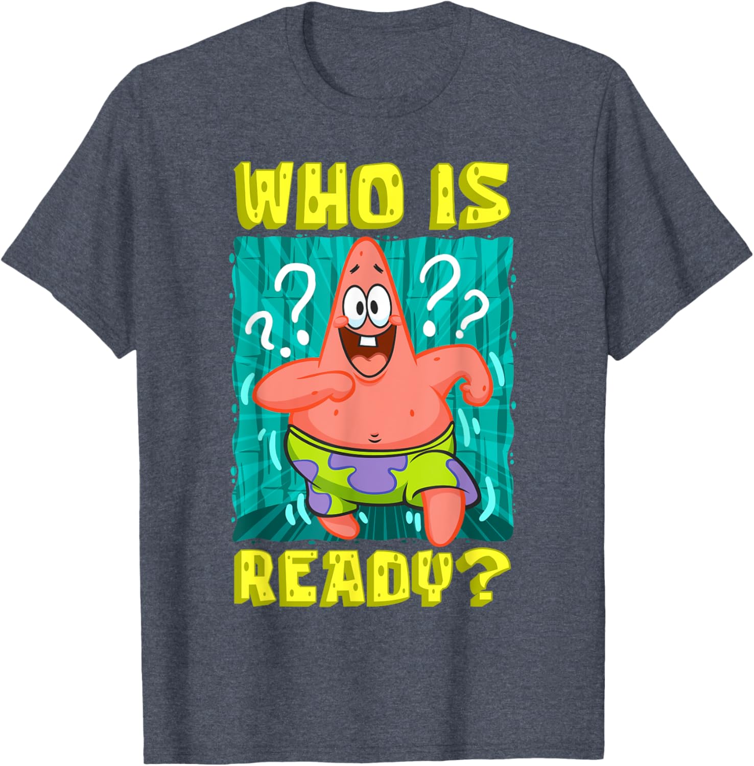 Mademark SpongeBob Patrick Star Ready Funny T-Shirt for Fans - 20