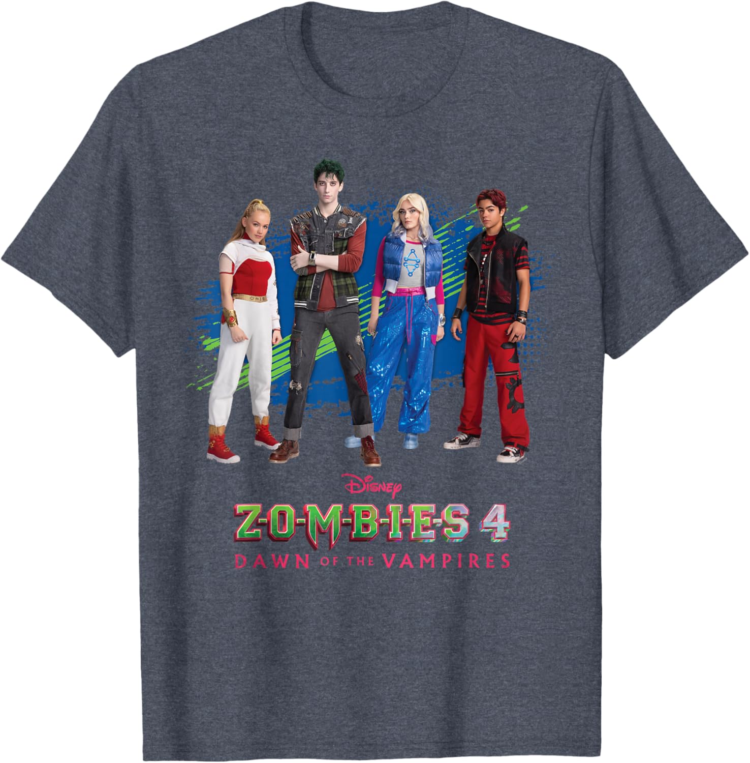 Disney Zombies 4 T-Shirt Featuring Nova, Victor, Zed, and Addison Logo - 12