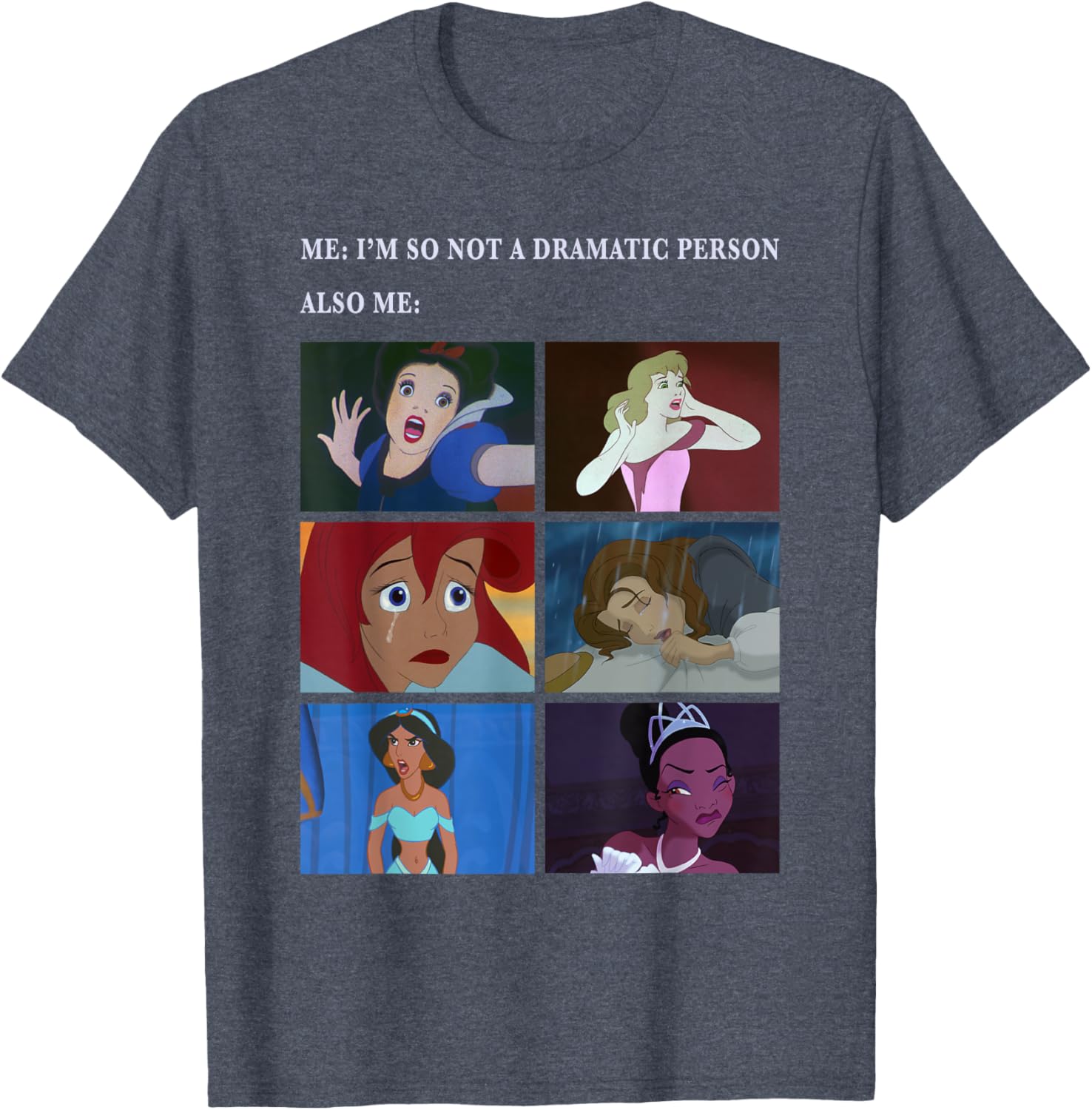 Disney Princess Not Dramatic Meme Panel T-Shirt for Fun Fashion Fans - 8