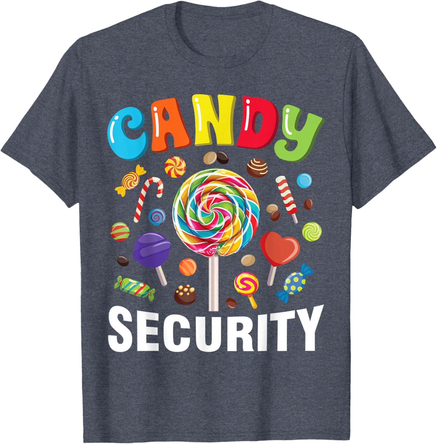 Funny Candy Security Halloween Costume T-Shirt for Spooky Fun - 7