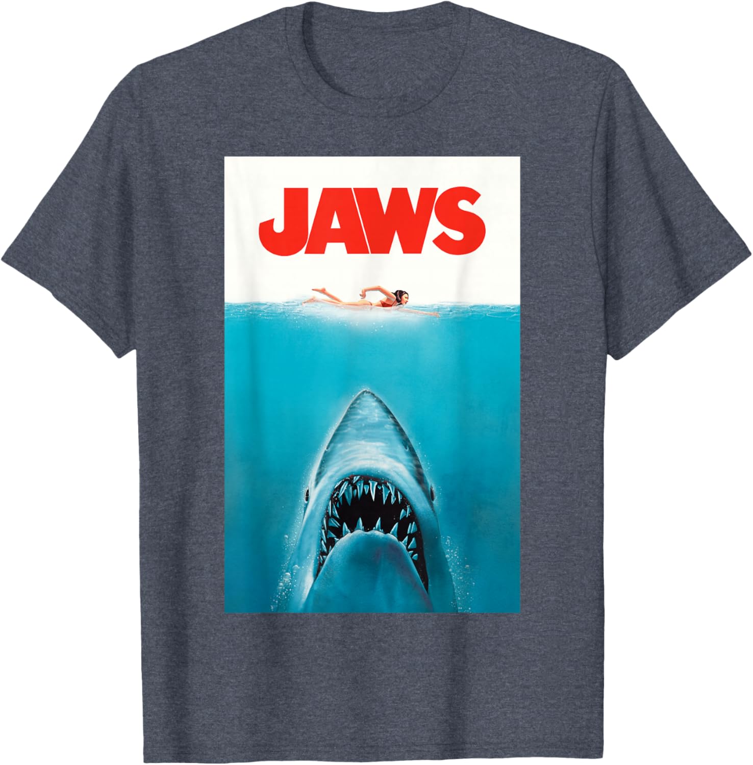 Jaws 50th Anniversary Classic T-Shirt with Front and Back Artwork - 14