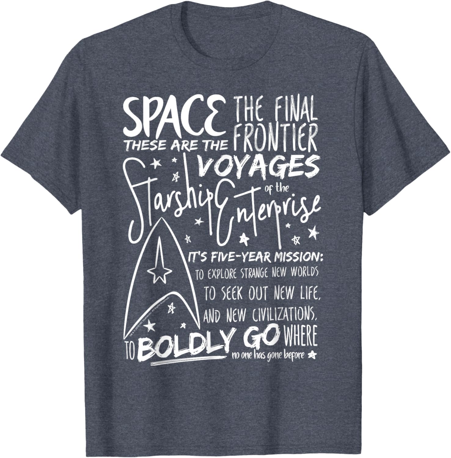 Star Trek Original Series Handwritten Speech Graphic Tee for Fans - 8
