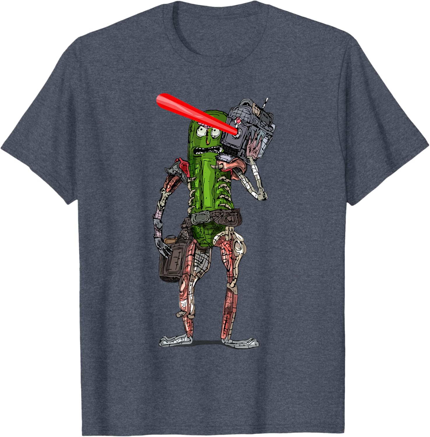 Pickle Rick Laser Beam T-Shirt - Fun Rick and Morty Apparel for Fans - 9