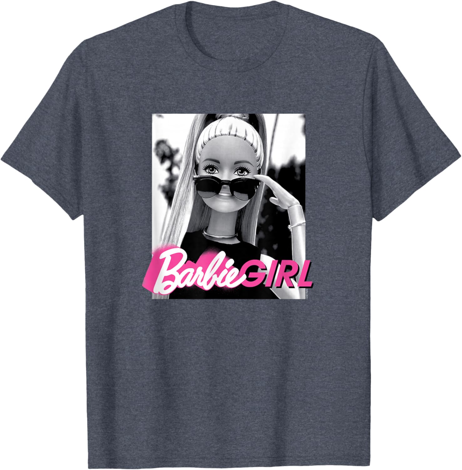 Barbie Girl Classic Fit Black T-Shirt - Casual Short Sleeve Style - 6