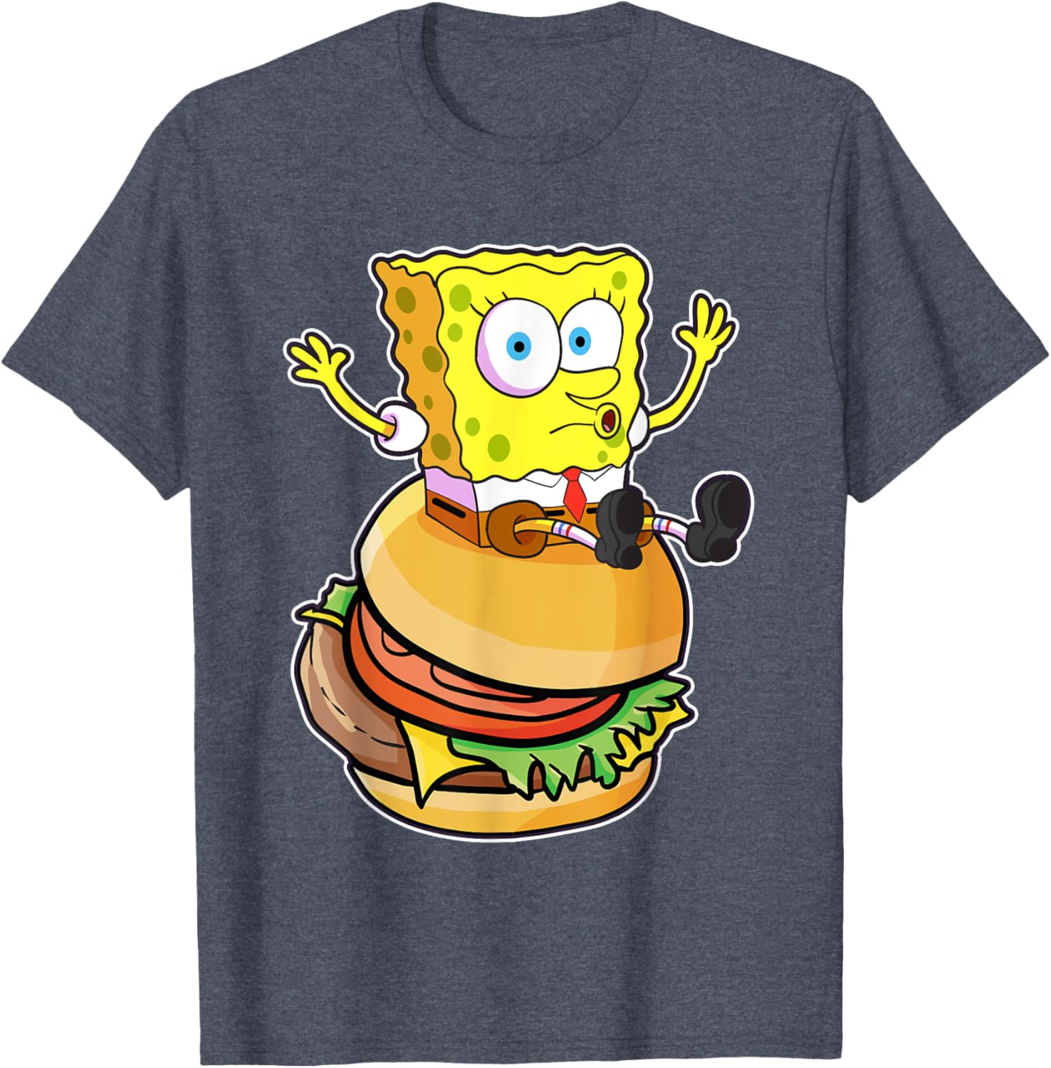 Mademark x SpongeBob SquarePants Burger T-Shirt Fun and Stylish Wear - 3