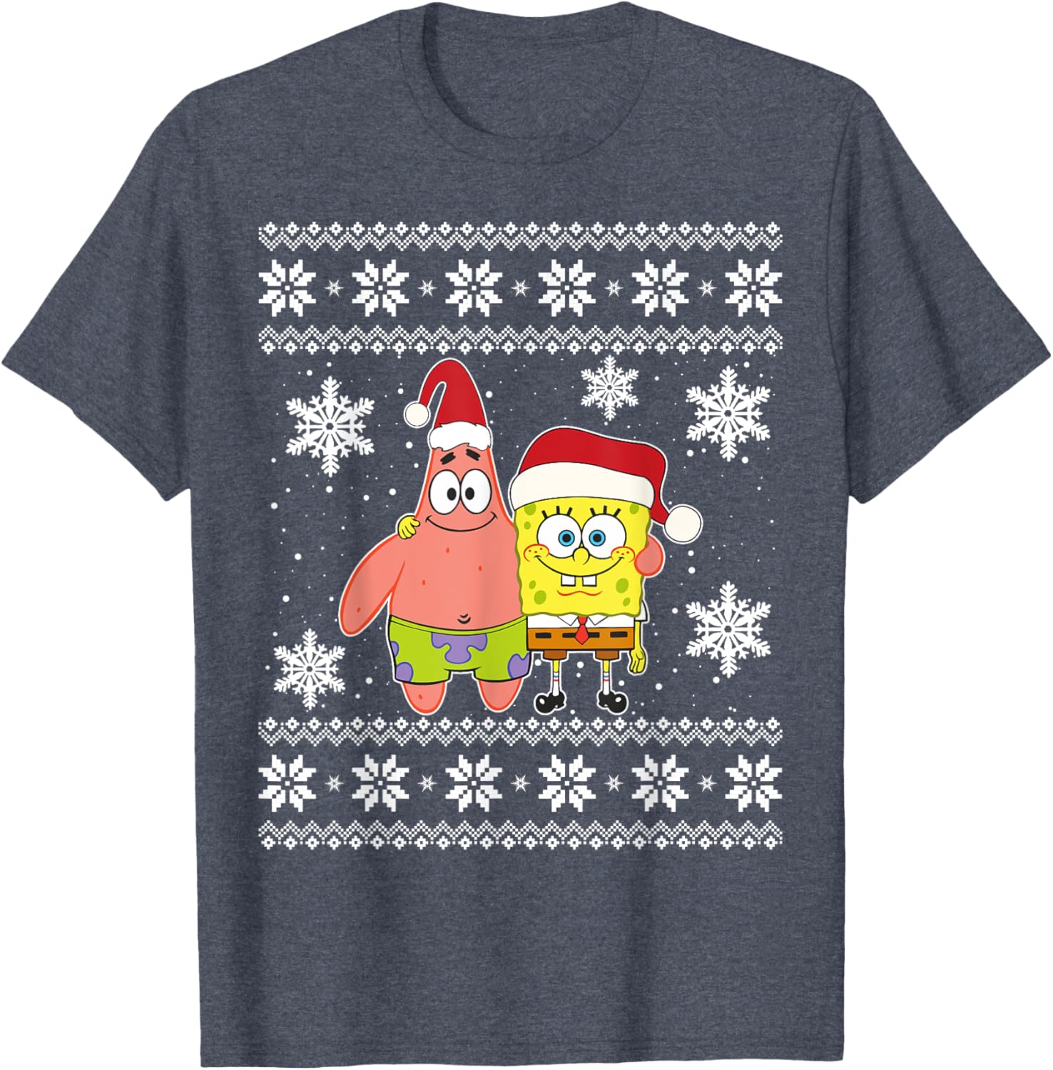 Mademark x SpongeBob SquarePants Best Friends Christmas Graphic T-Shirt - 10
