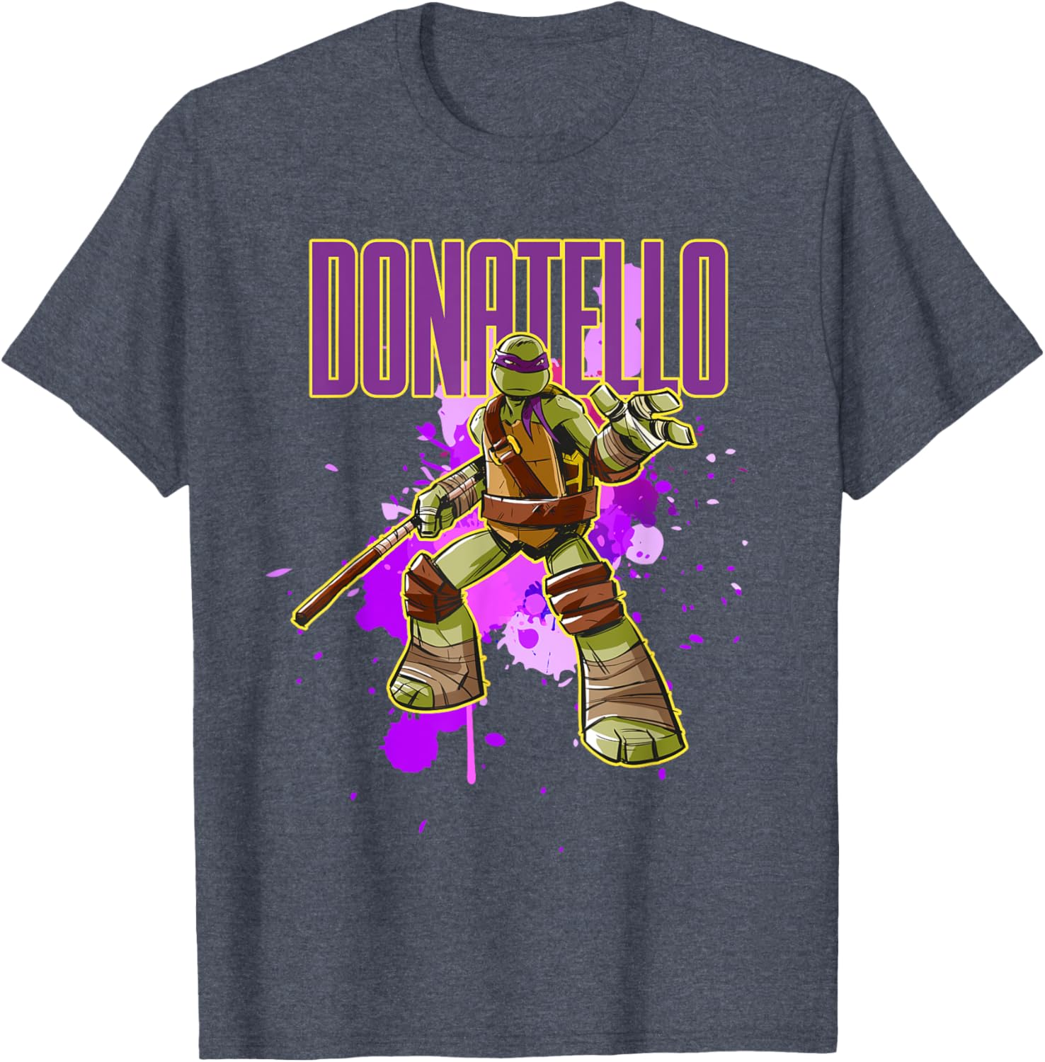 Mademark Teenage Mutant Ninja Turtles Donatello Purple Splatter T-Shirt - 18