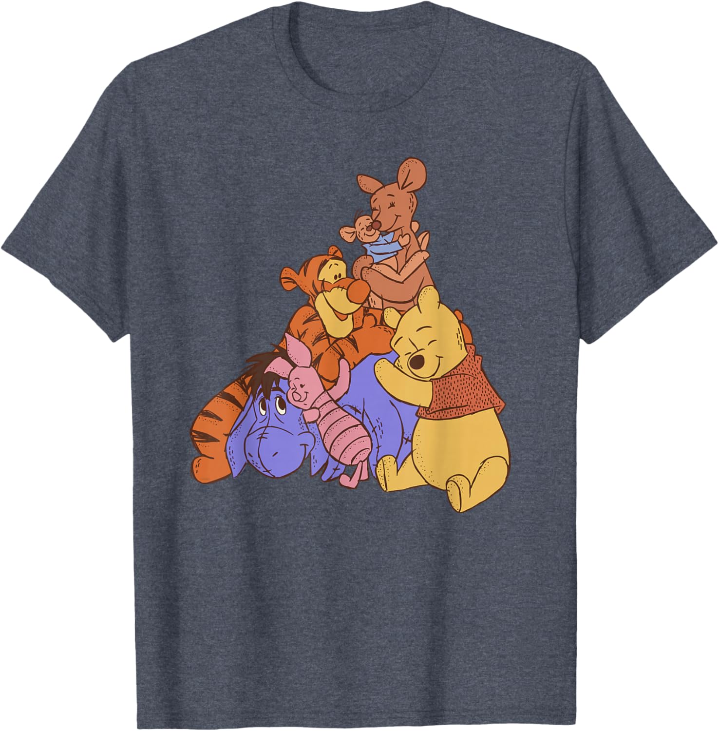 Disney Winnie the Pooh Kanga Roo Group Hug T-Shirt for Kids and Adults - 11