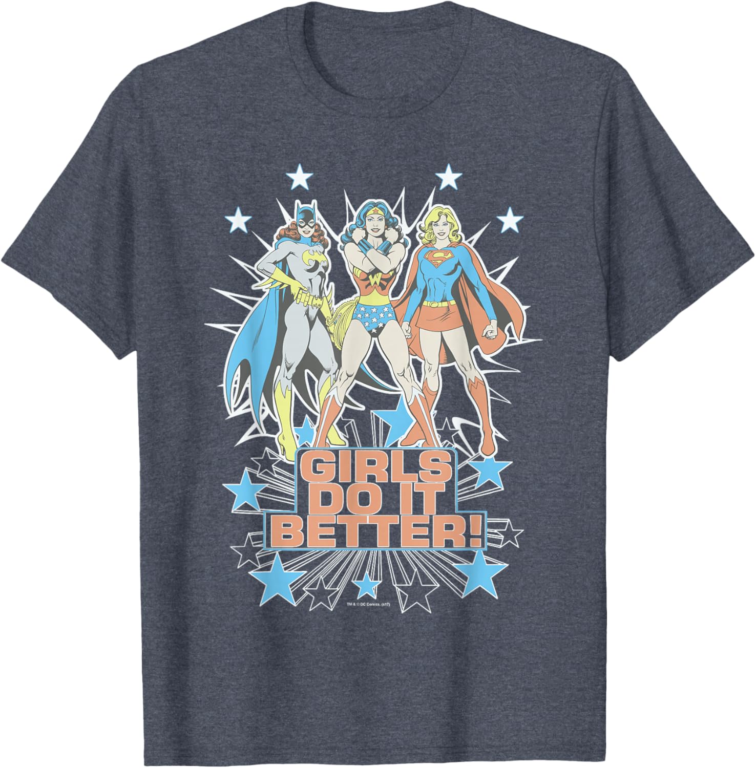 Wonder Woman Supergirl Batgirl Girls Do It Better T-Shirt for Heroes - 6