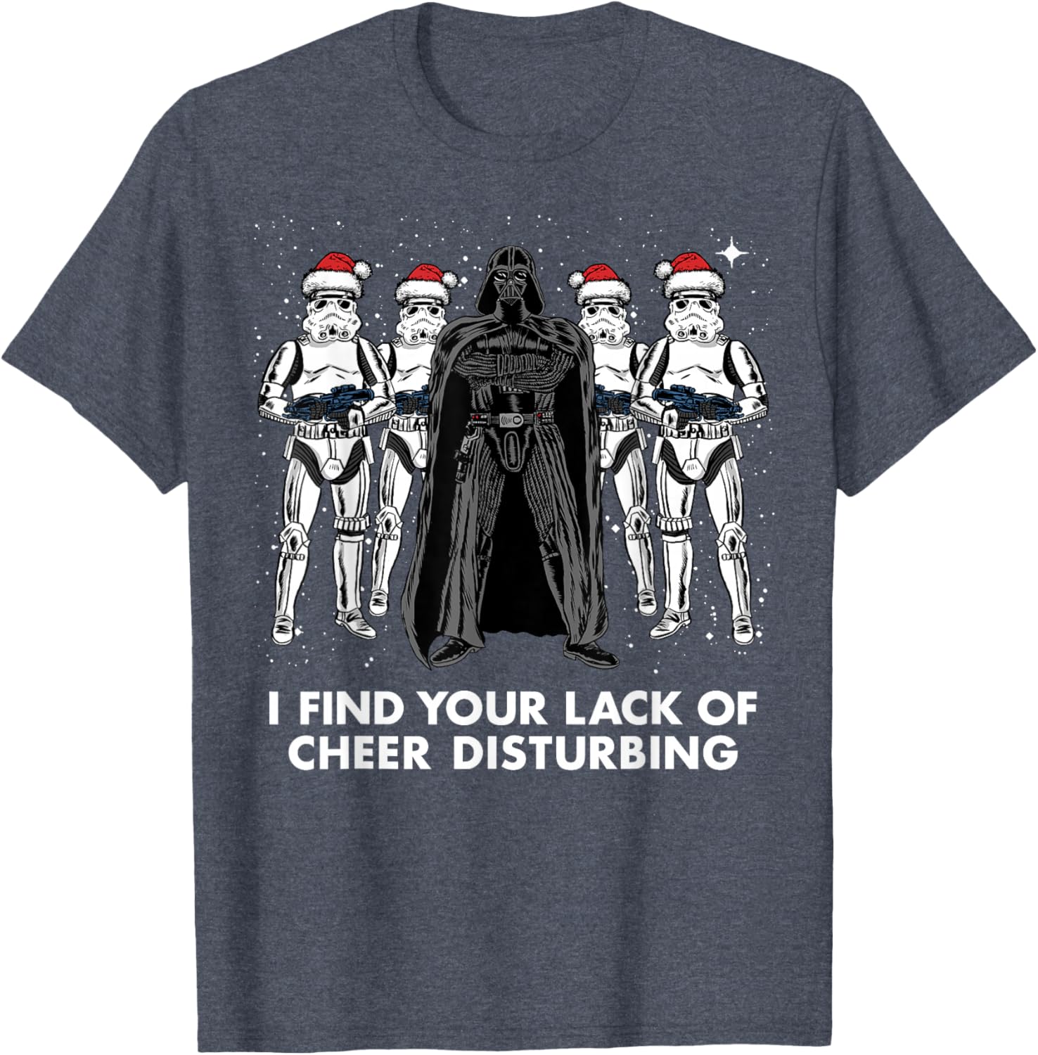 Star Wars Vader Trooper Christmas Cheer Graphic T-Shirt for Fans - 7