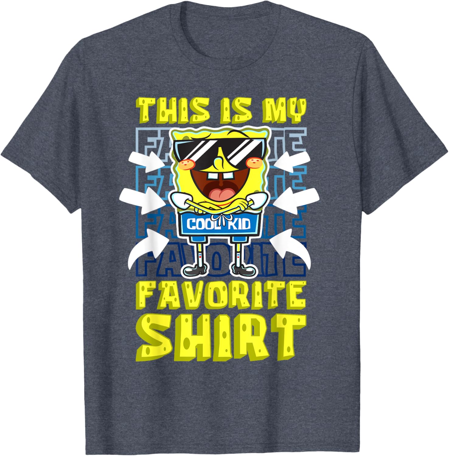 Mademark x SpongeBob SquarePants Cool Kid T-Shirt for Trendy Kids - 3