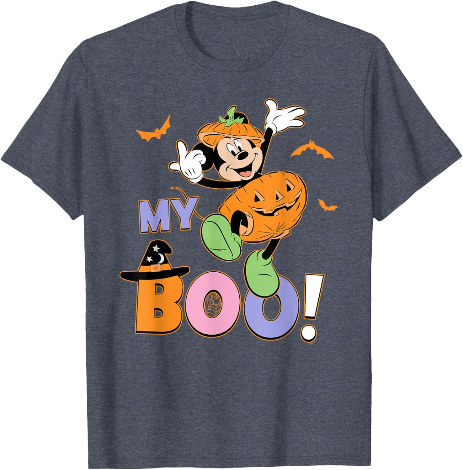 Disney Mickey Mouse My Boo Couples Halloween T-Shirt for Fun Halloween Style - 4