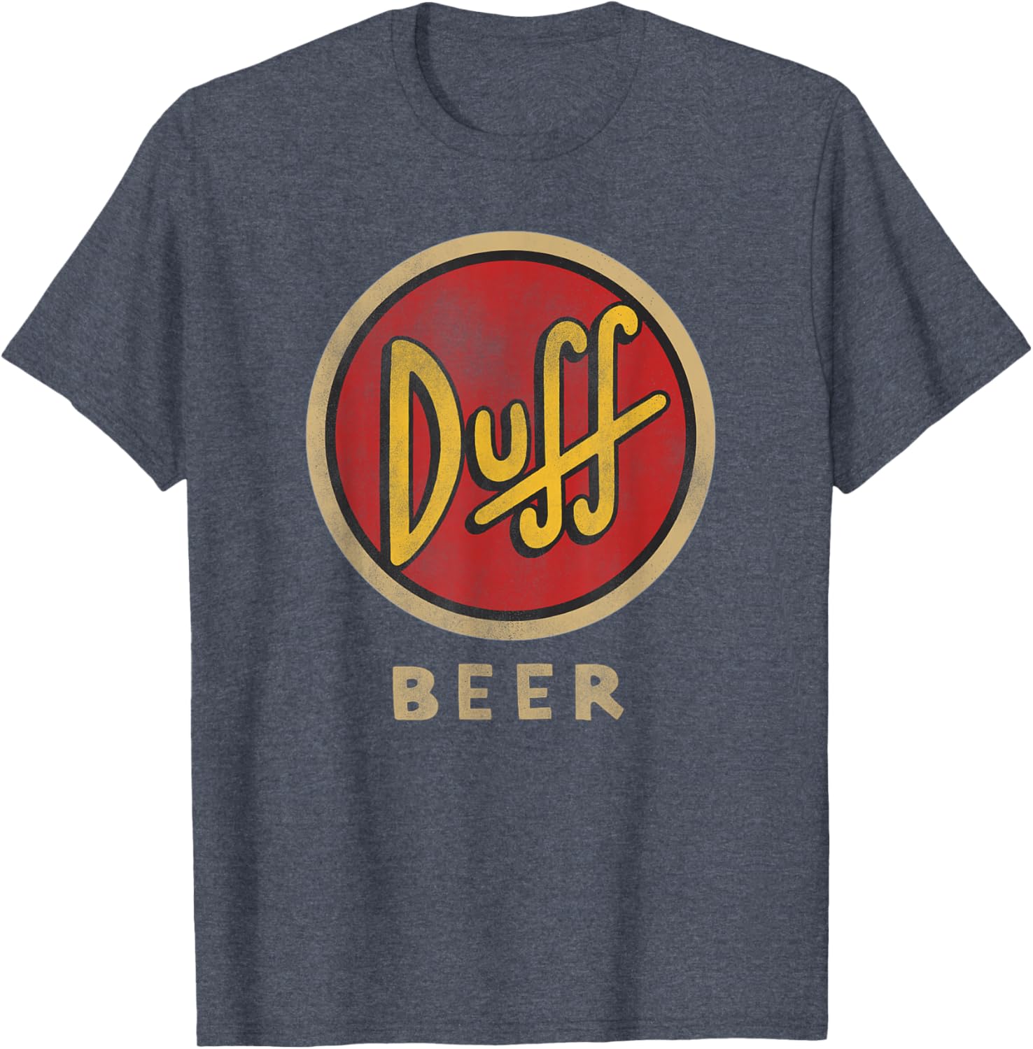 The Simpsons Duff Beer Circle Logo V2 T-Shirt for Fun Fans - 3