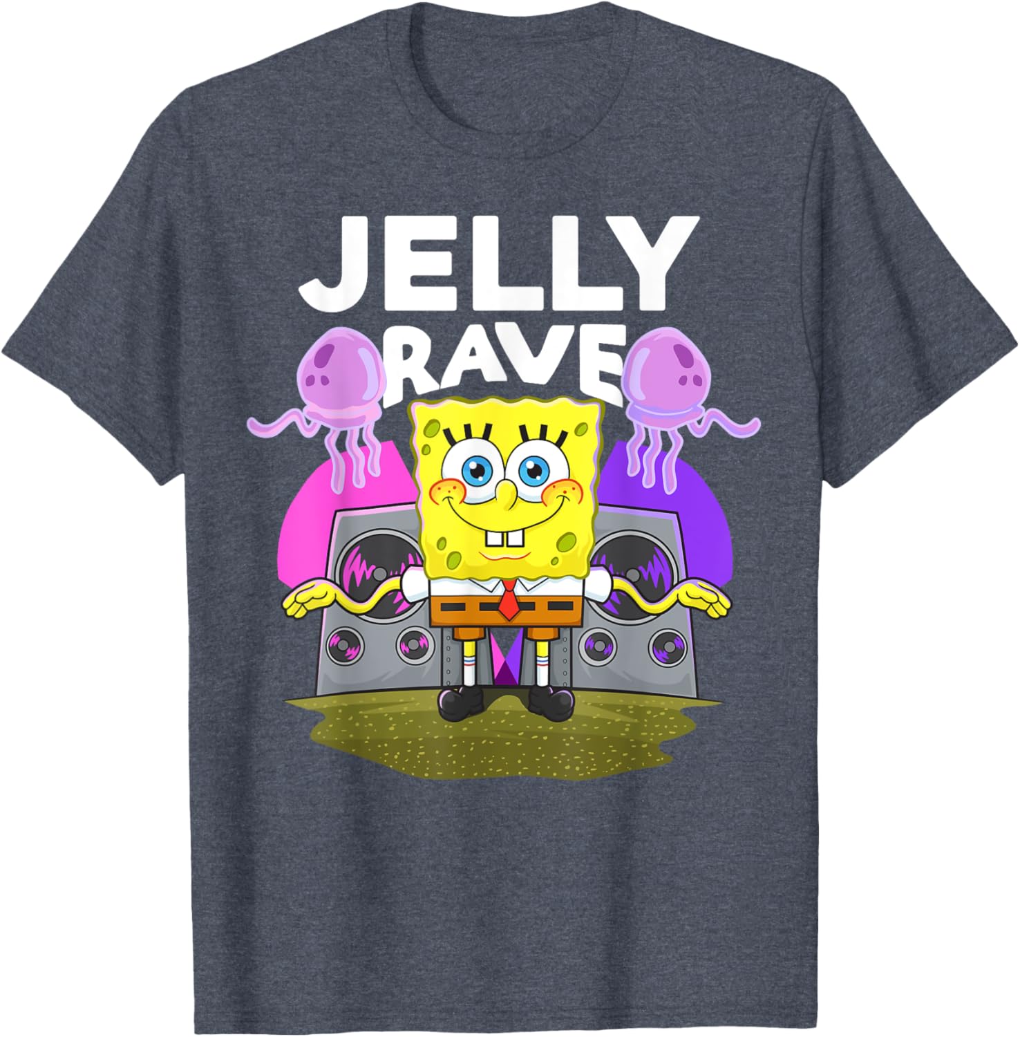 Mademark x SpongeBob SquarePants Jelly Jam Rave T-Shirt for Fun Lovers - 19