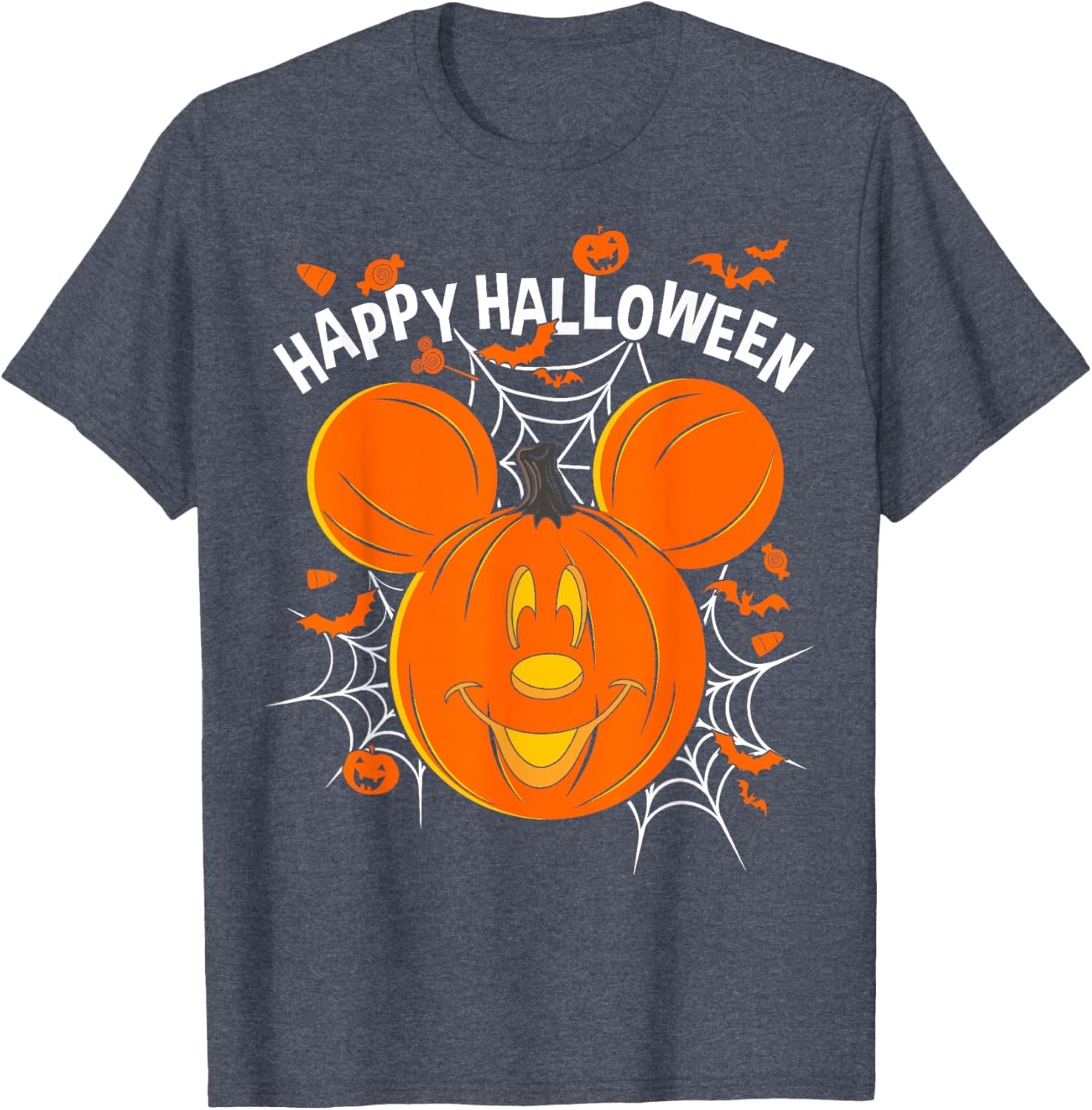 Disney Mickey Pumpkin Halloween T-Shirt for Kids and Adults Fun Style - 6