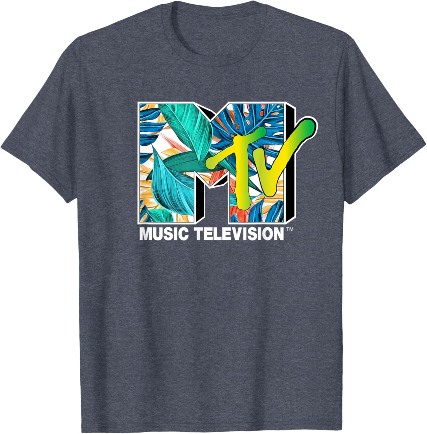 Mademark x MTV Tropical Plants T-Shirt for Stylish Comfort and Vibe - 13