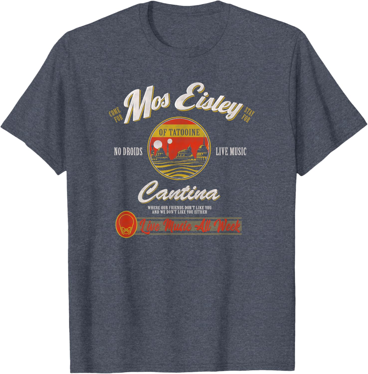 Star Wars Mos Eisley Cantina Live Music T-Shirt for Fans and Collectors - 9