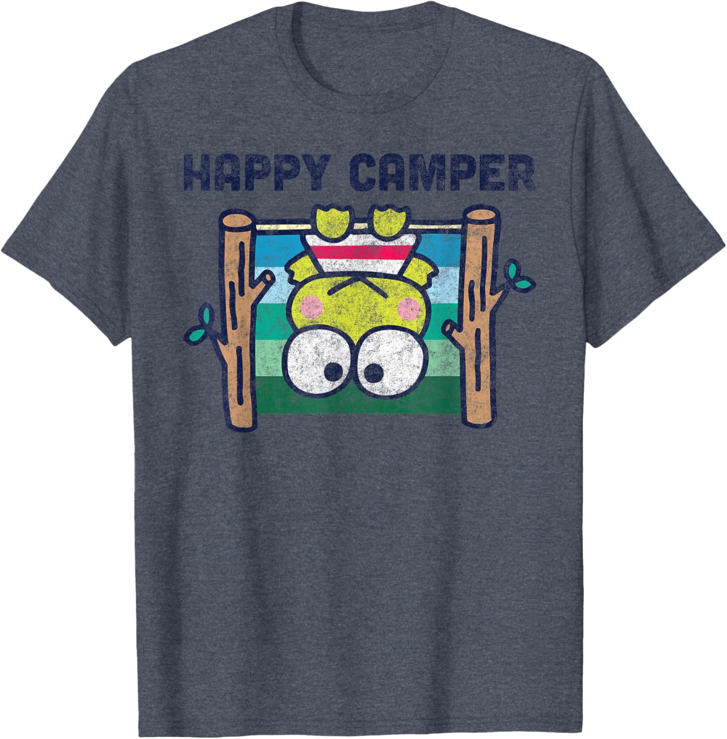 Keroppi Happy Camper T-Shirt Fun Outdoor Adventure Apparel for Kids - 6