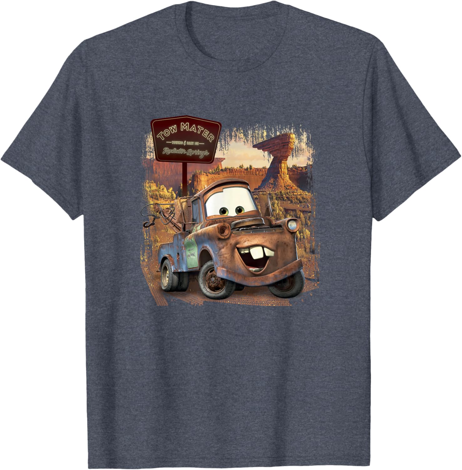 Disney Pixar Cars Tow Mater Radiator Springs T-Shirt for Kids and Adults - 1