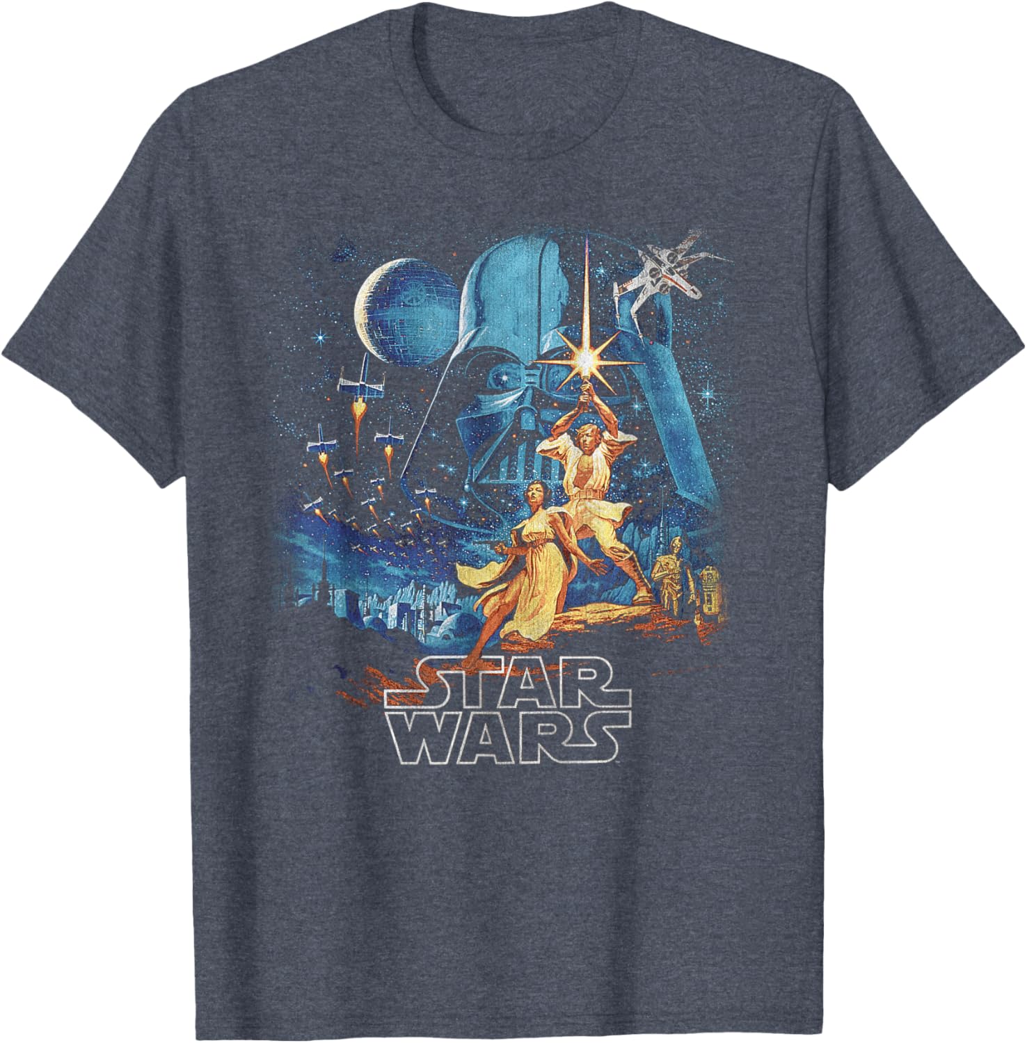 Star Wars A New Hope Retro Vintage Tee for Fans of Disney Plus - 3