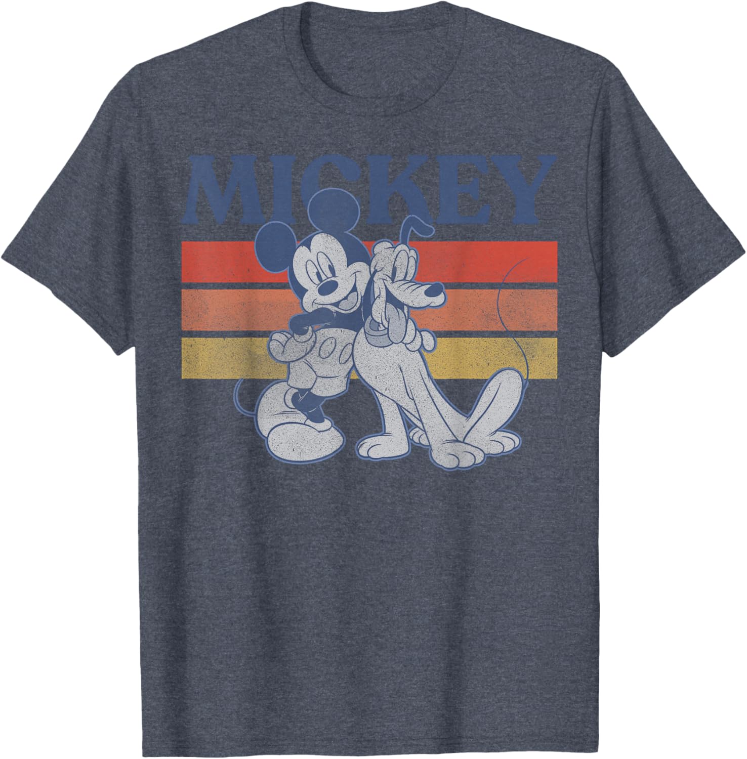 Disney Mickey and Friends Retro Line T-Shirt Featuring Mickey and Pluto - 7