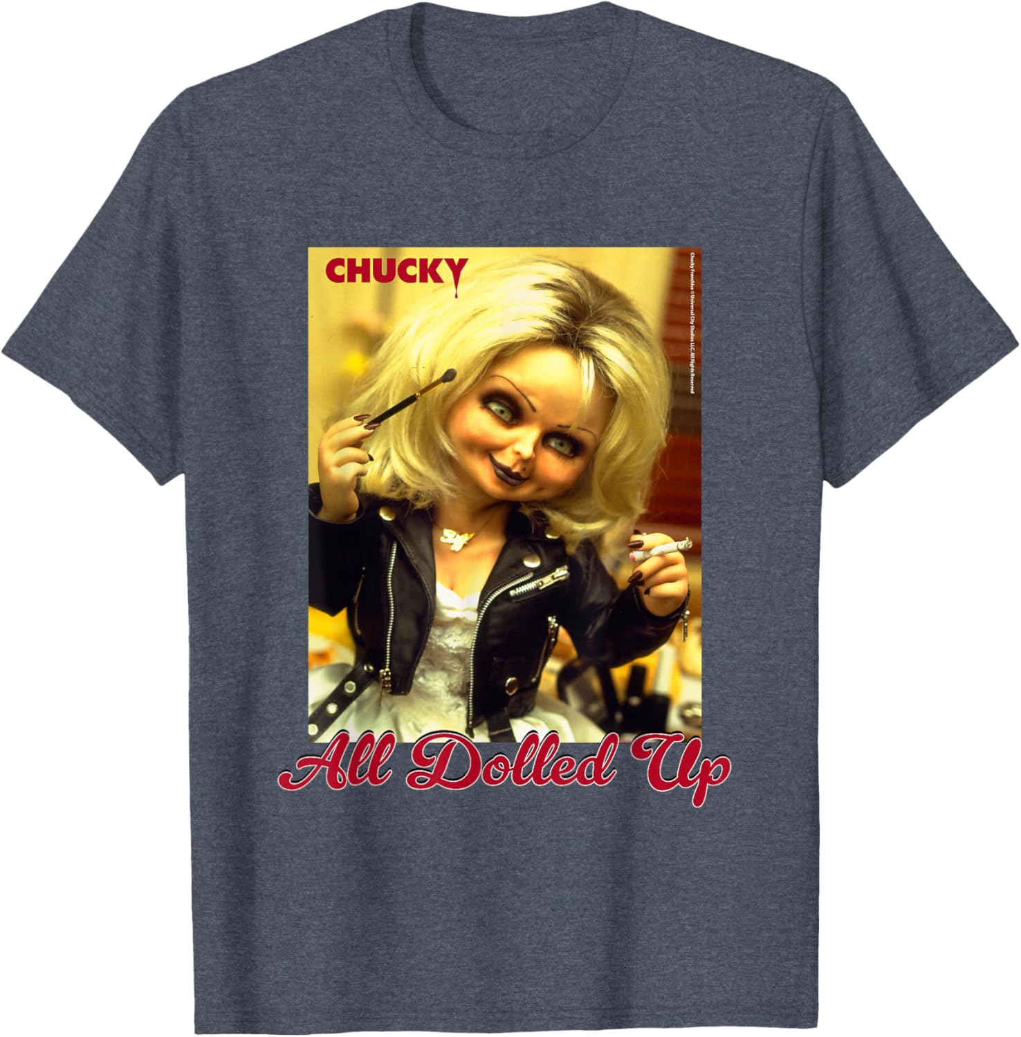 Chucky and Tiffany All Dolled Up T-Shirt for Horror Movie Fans - 25