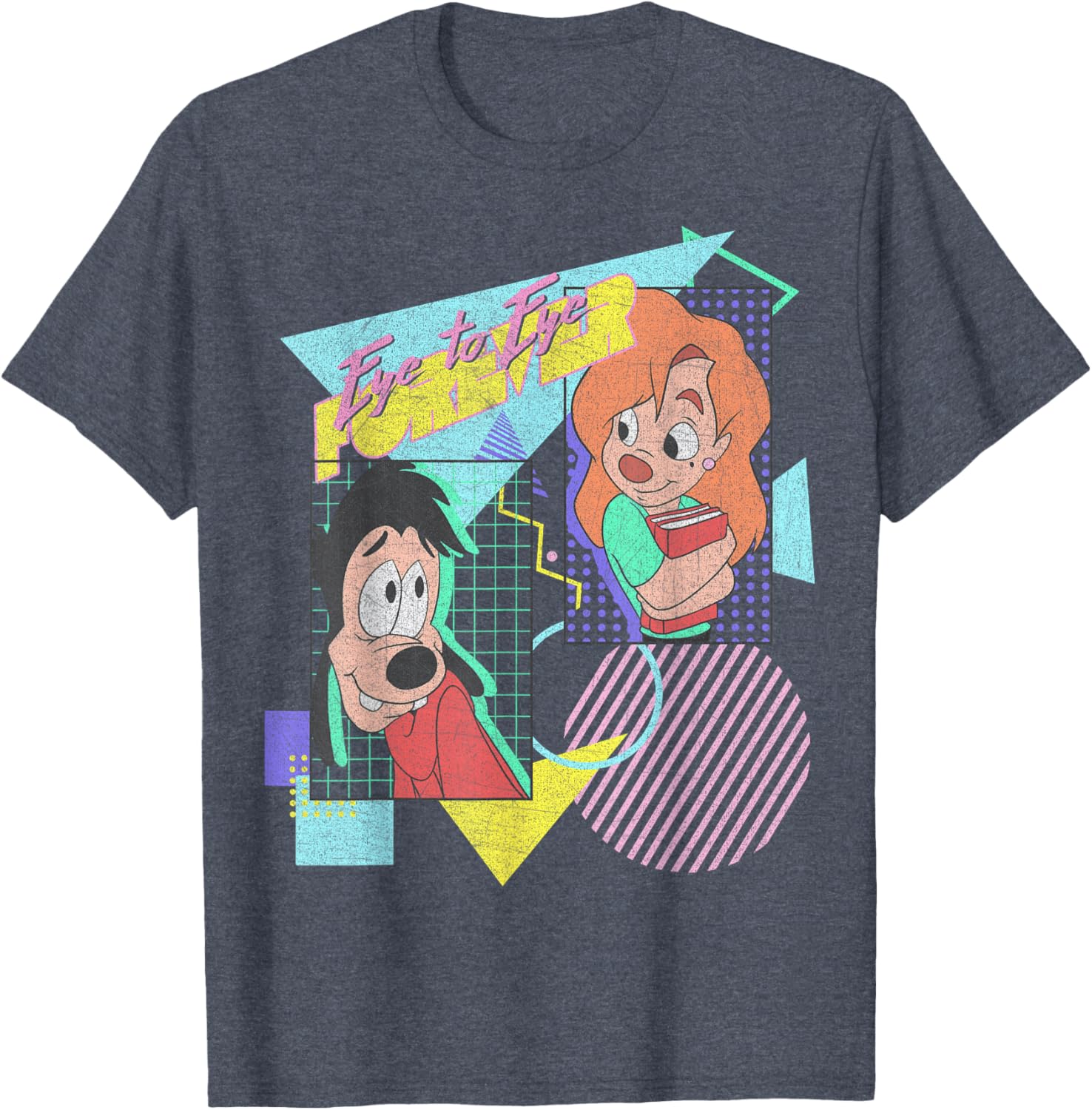 Disney A Goofy Movie Max and Roxanne Eye to Eye Forever T-Shirt for Fans - 1