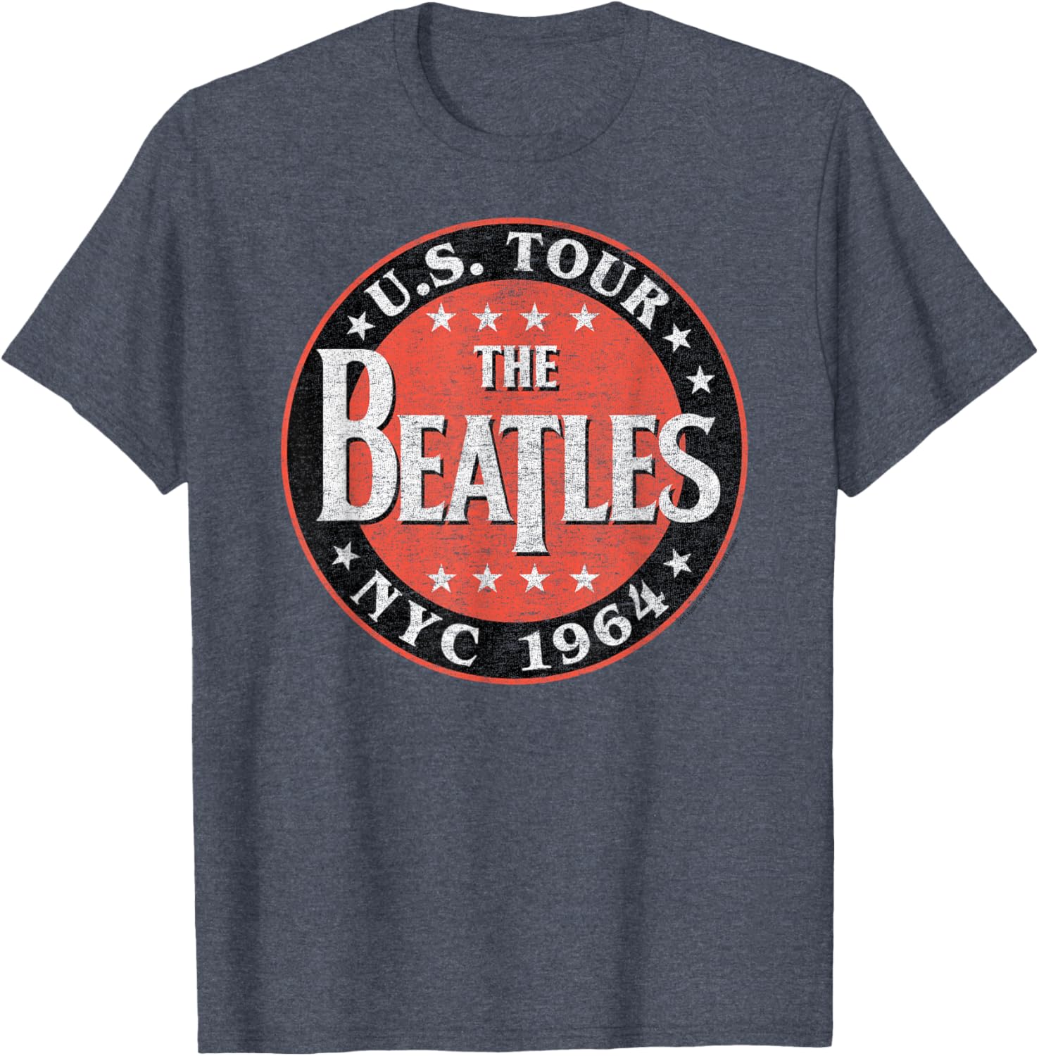 Beatles NYC 1964 Short Sleeve T-Shirt for Fans of Classic Rock Fashion - 7