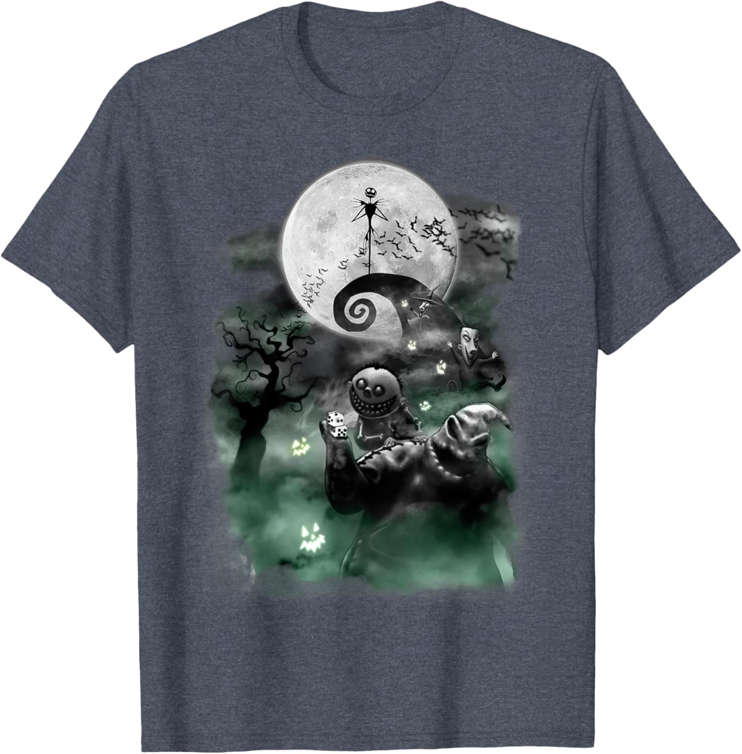 Disney Nightmare Before Christmas Haunted Scene T-Shirt for Fans - 3