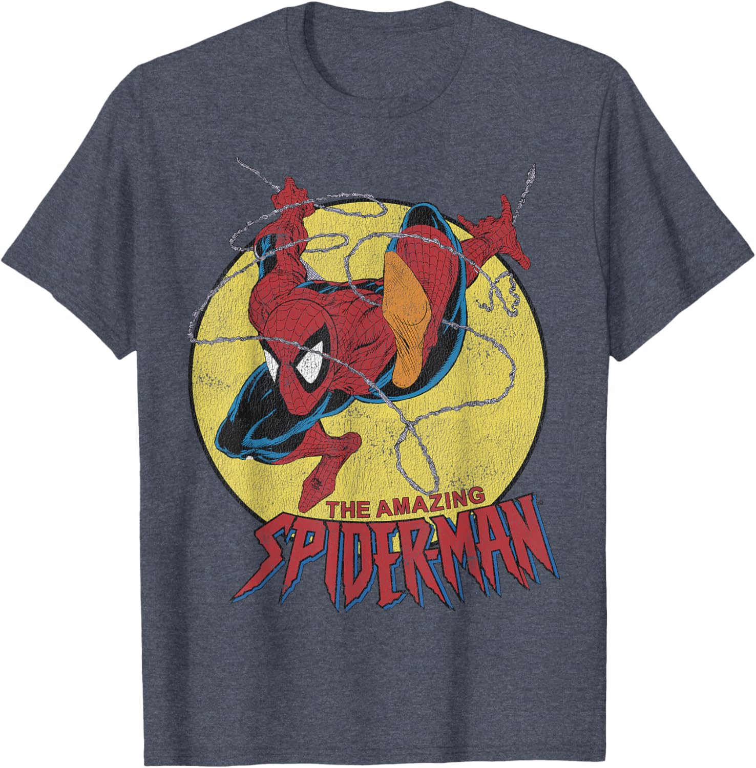 Vintage Spider-Man Jump Logo T-Shirt for Marvel Fans - Stylish Apparel - 9
