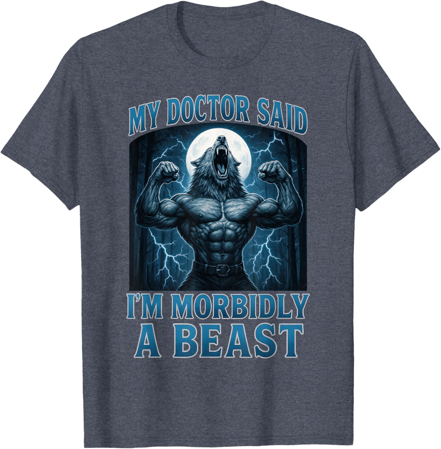 Funny Alpha Wolf Beast Meme Graphic Tee for Men, Women, and Teens - 24