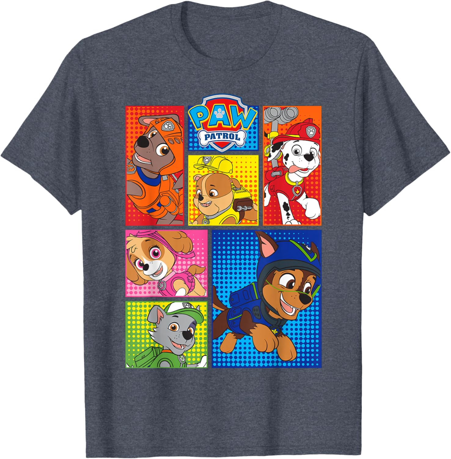 Adorable Paw Patrol Pup Shapes T-Shirt for Kids - Fun and Stylish Apparel - 2