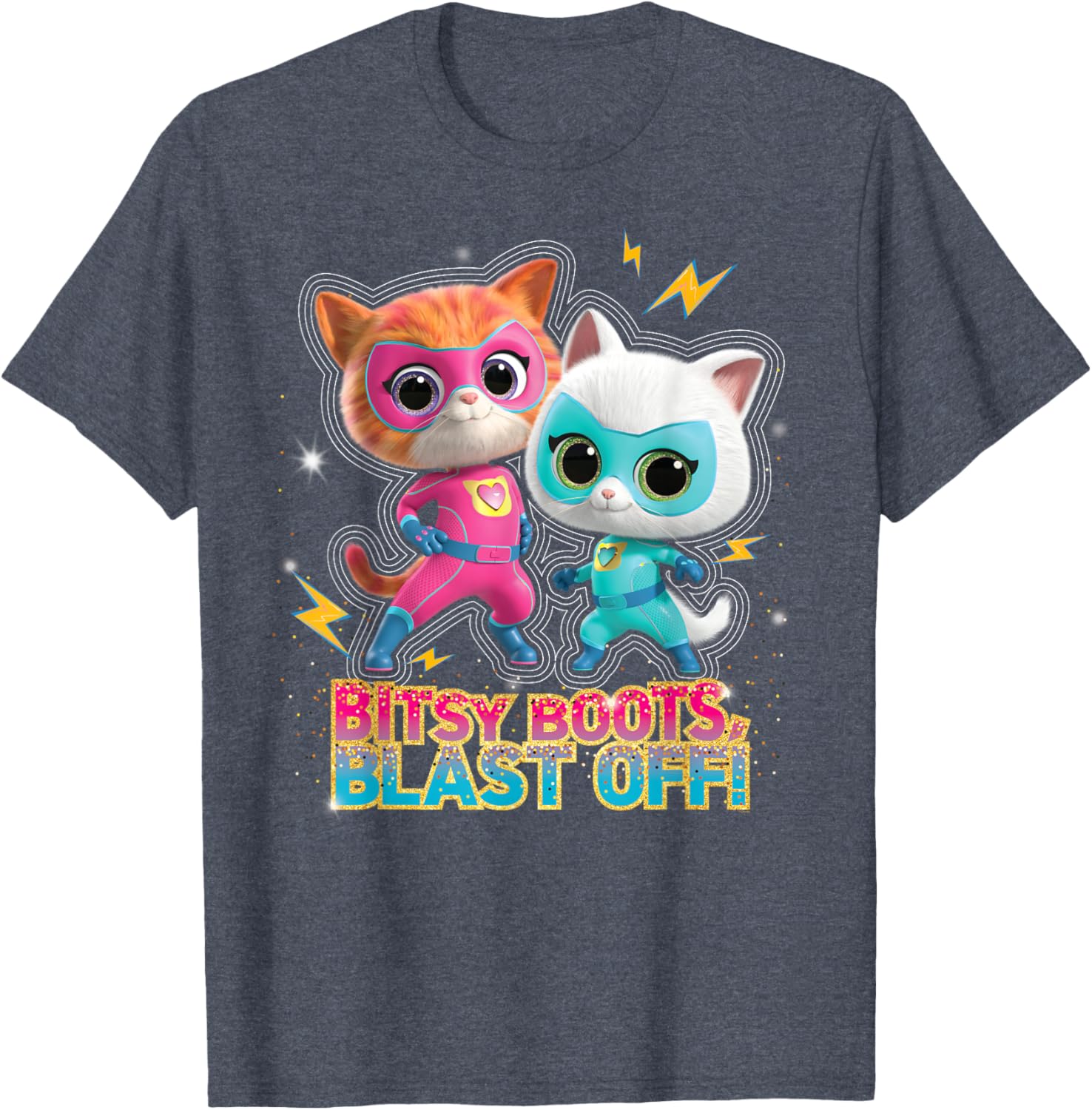 Disney Junior SuperKitties Ginny and Bitsy Blast Off T-Shirt for Kids - 9