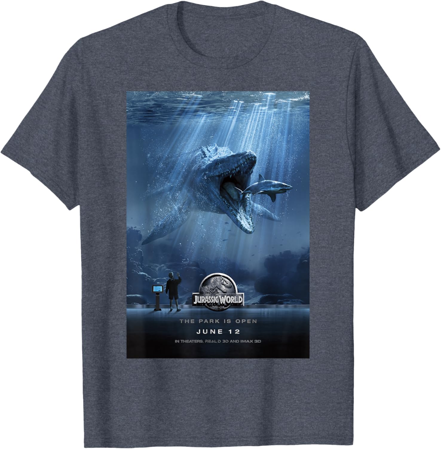 Jurassic World Mosasaurus Graphic T-Shirt for Movie Fans and Collectors - 2