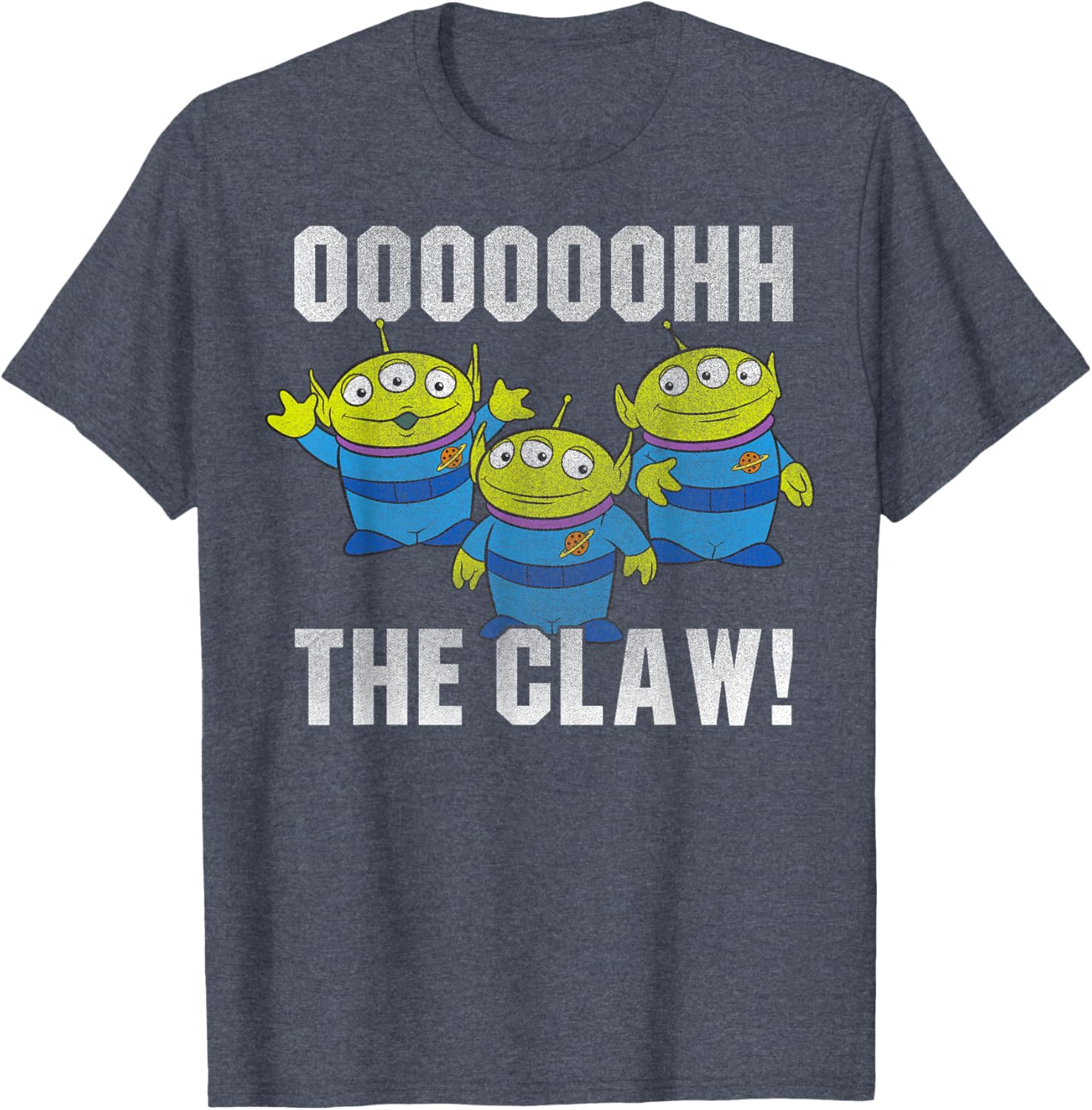 Disney Pixar Toy Story Alien Oooooh The Claw Distressed T-Shirt for Fans - 8