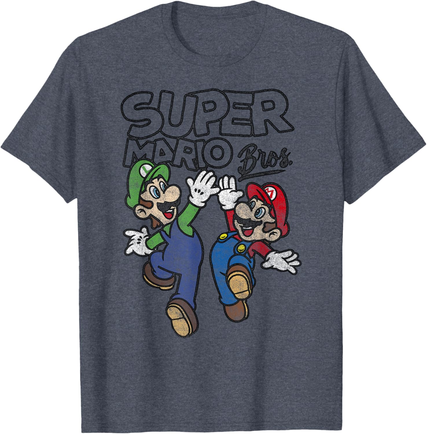 Super Mario Bros Luigi and Mario High Five T-Shirt for Fans - 3