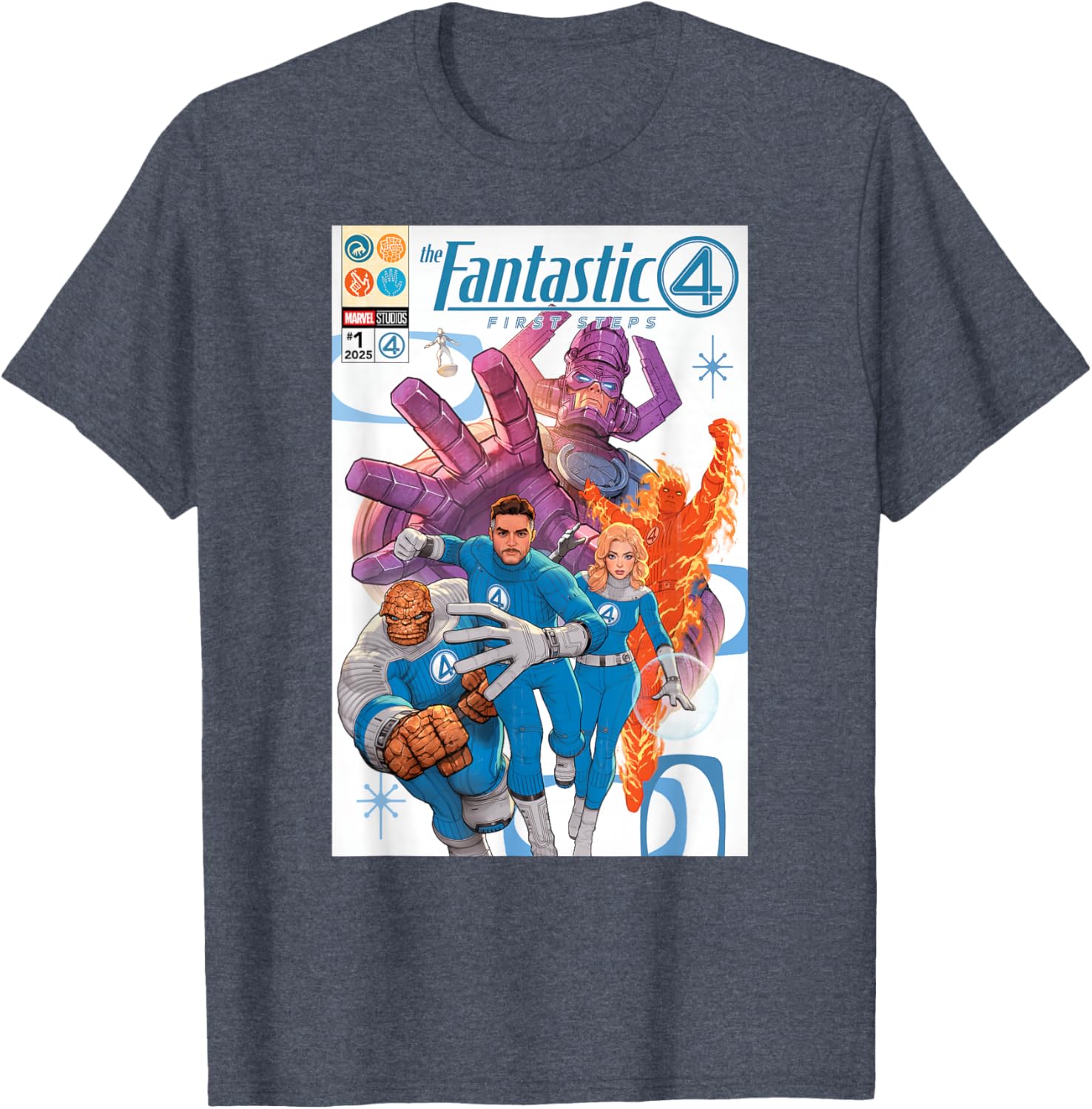 Marvel Fantastic Four Comic Book Cover Art T-Shirt for Fans and Collectors - 3