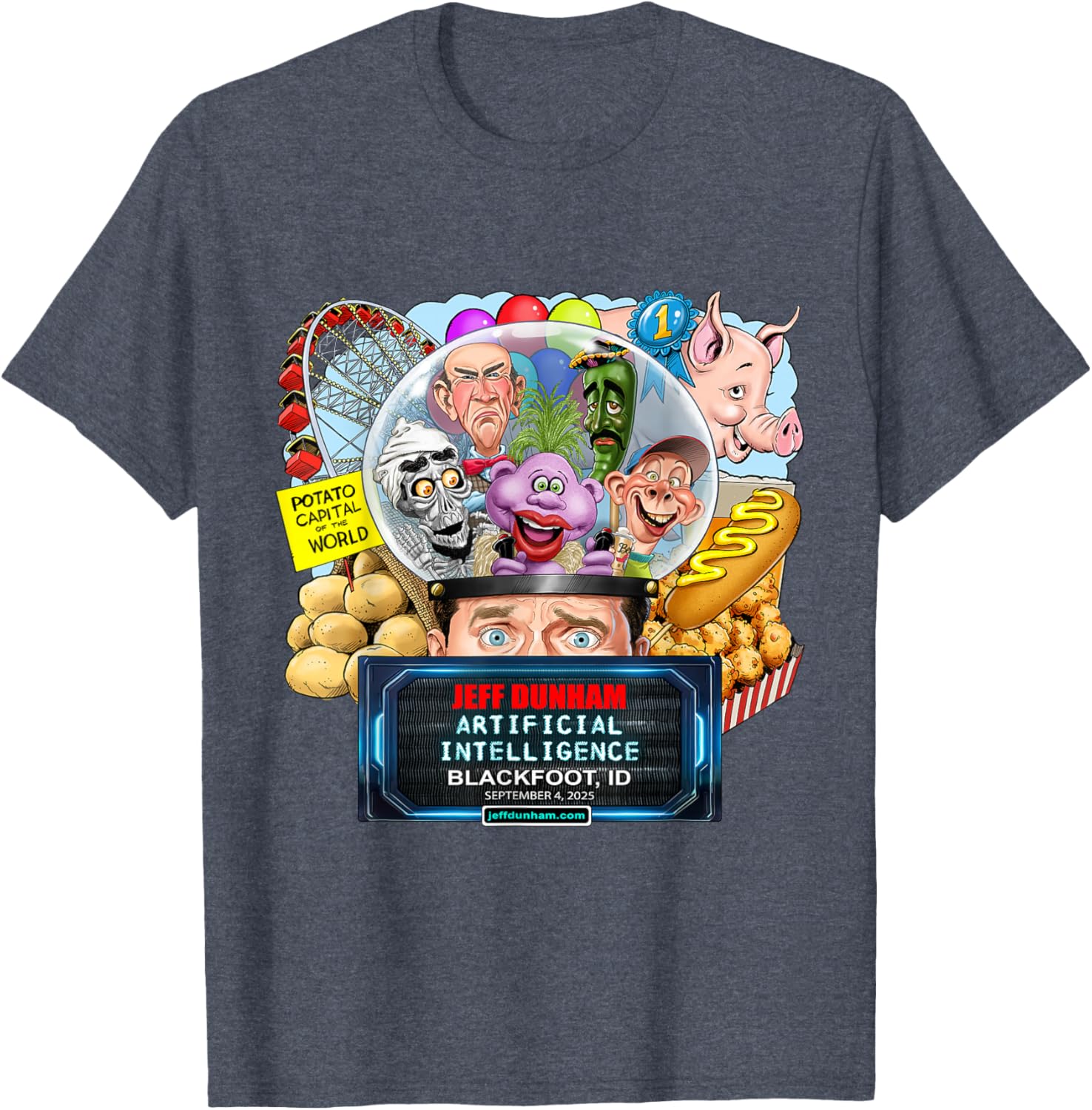 Jeff Dunham Blackfoot ID T-Shirt 2025 Fun Comedy Apparel for Fans - 9