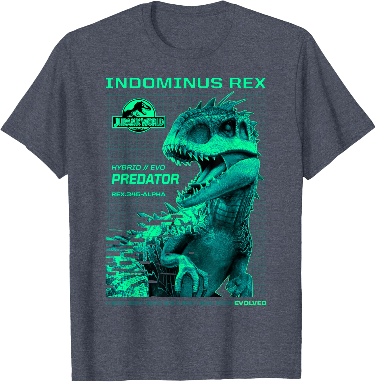 Jurassic World Indominus Rex T-Shirt for Dinosaur Lovers and Fans - 2