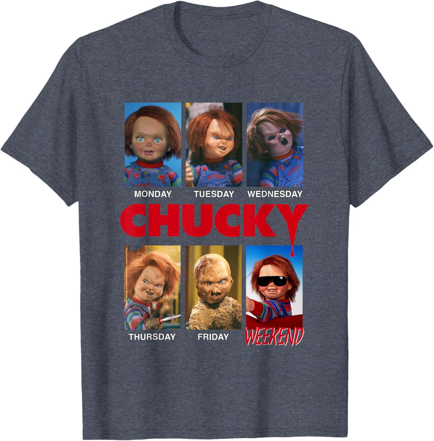Chucky Days of The Week Moods T-Shirt for Fun Fashion Lovers - 20