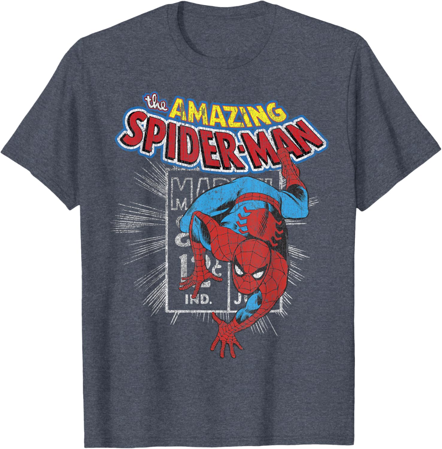 Marvel Amazing Spider-Man Vintage Comic Poster T-Shirt for Fans - 10