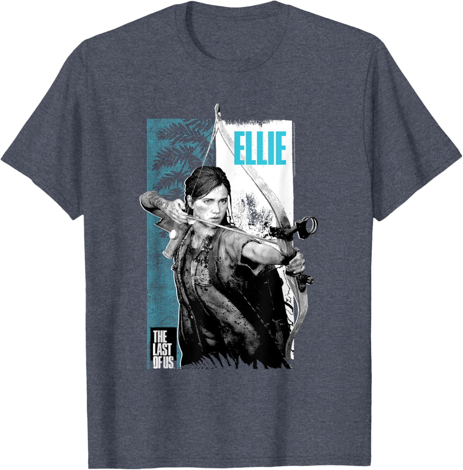 The Last of Us Ellie Bow and Arrow Leaves T-Shirt for Gamers - 5