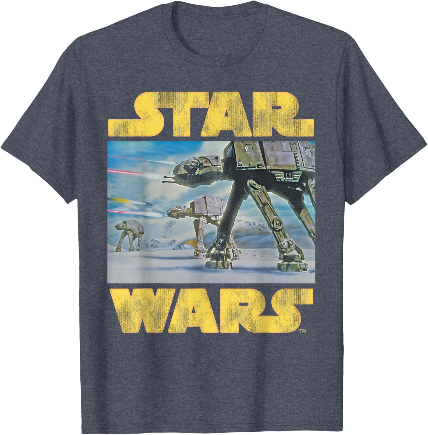 Star Wars Vintage AT-AT Battle of Hoth T-Shirt for Fans and Collectors - 3