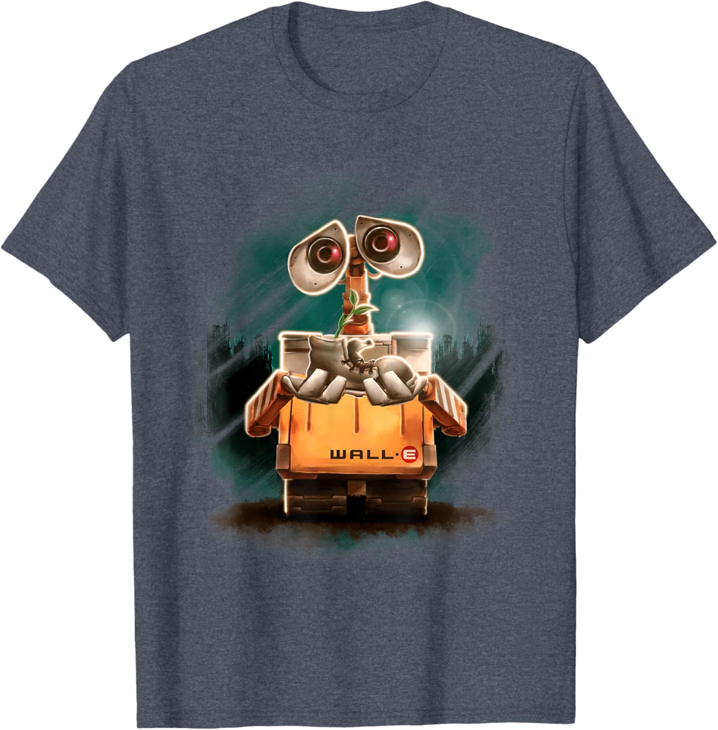 Disney Pixar Wall-E Plant Shoe Night Graphic T-Shirt for Fans - 6