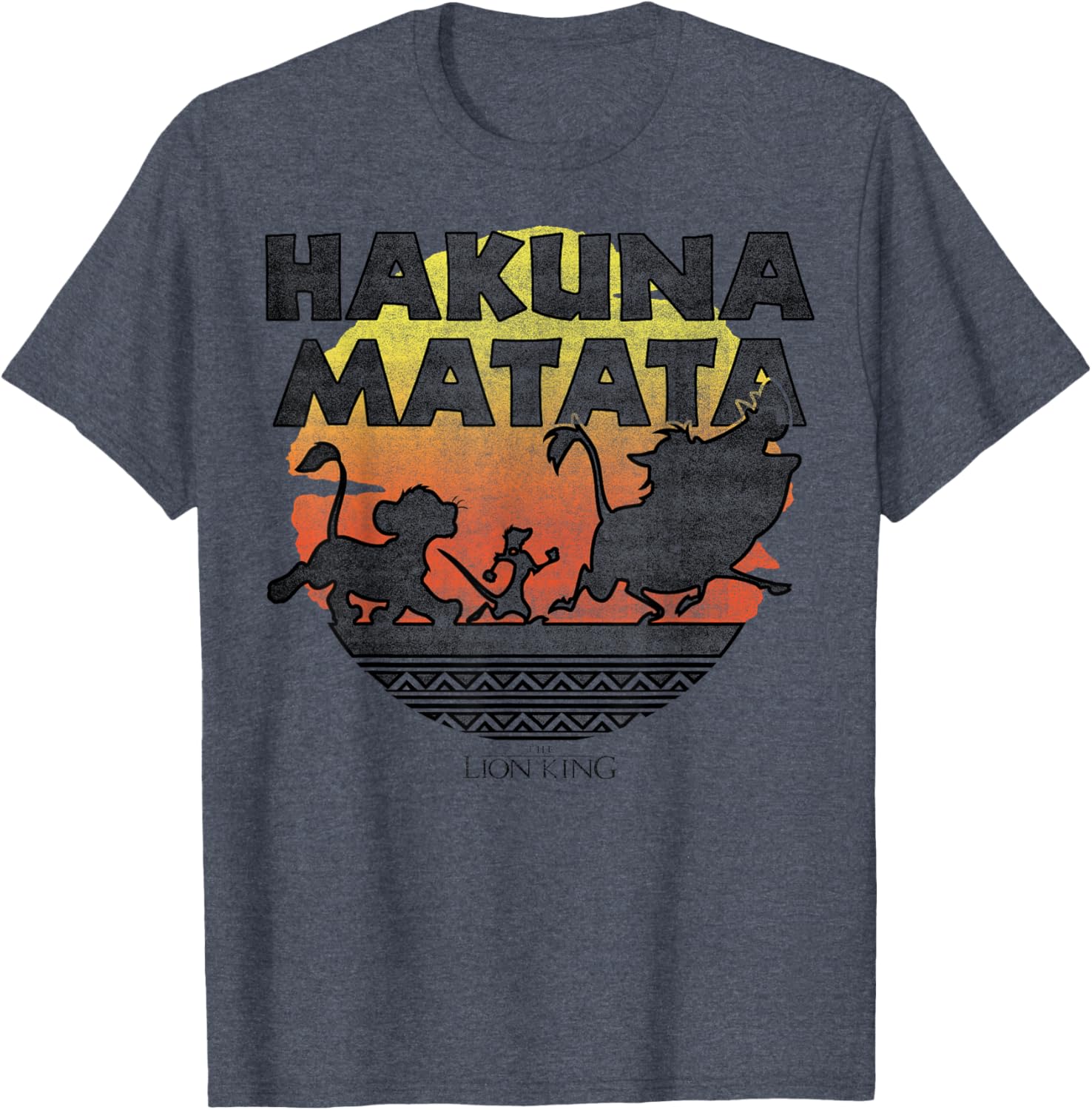 Disney The Lion King Hakuna Matata Sunset Silhouette T-Shirt for Fans - 7