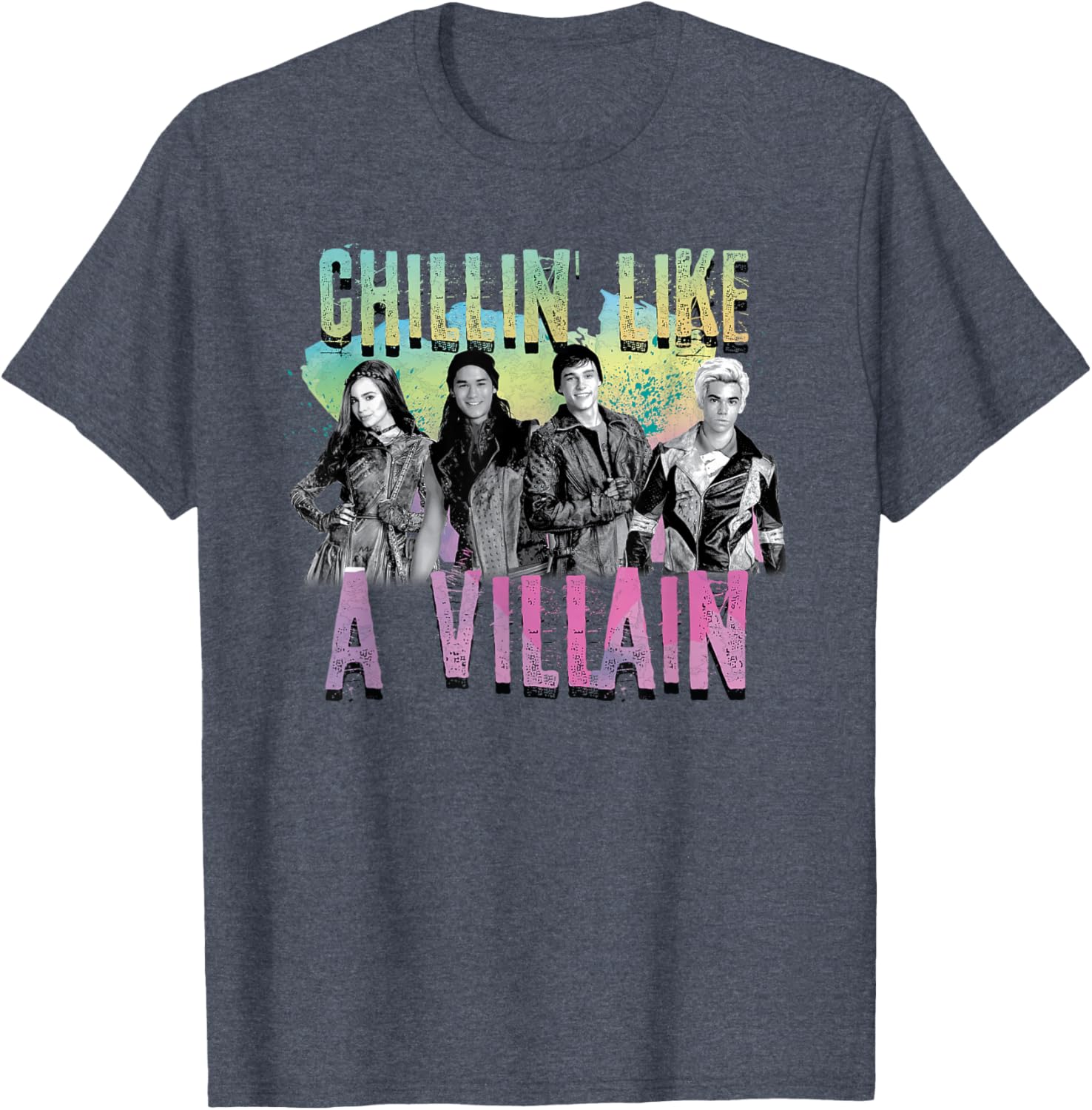 Disney Descendants Chillin Like A Villain T-Shirt for Kids and Adults - 2