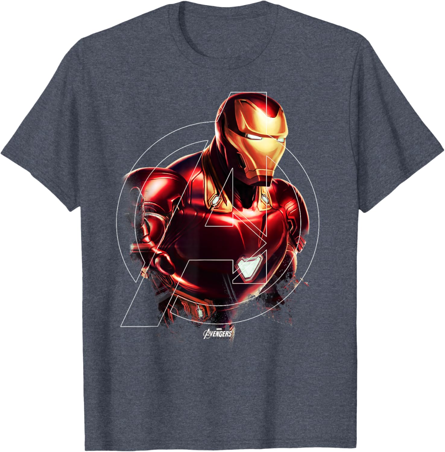 Iron Man Portrait Graphic T-Shirt Marvel Avengers Endgame Apparel - 3