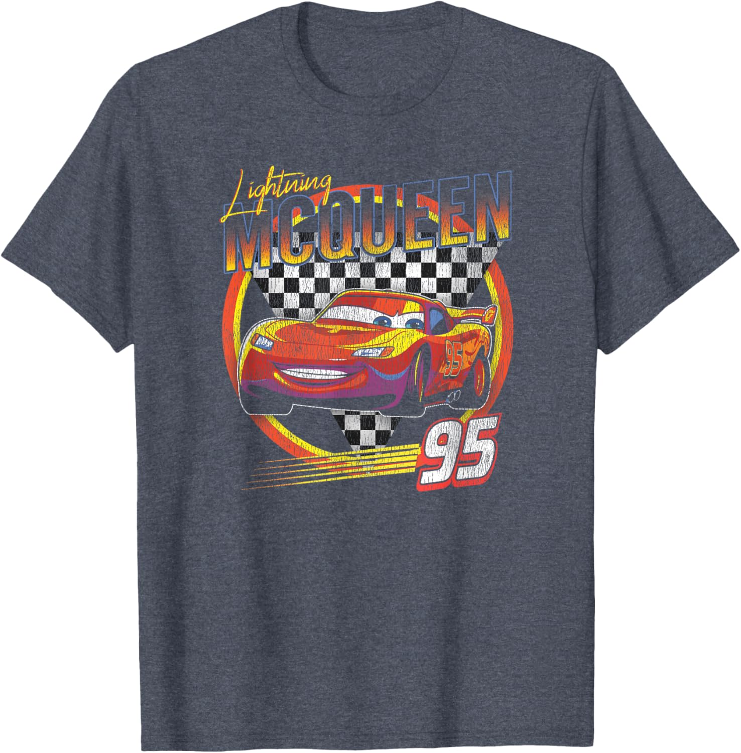 Vintage Lightning McQueen T-Shirt for Disney Pixar Cars Fans - 3